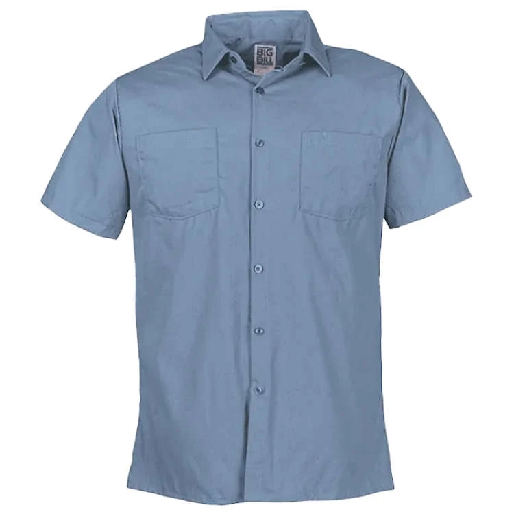 Big Bill Lightweight Poplin Short-Sleeve Industrial Work Shirt 3 Big Bill Lightweight Poplin Short-Sleeve Industrial Work Shirt