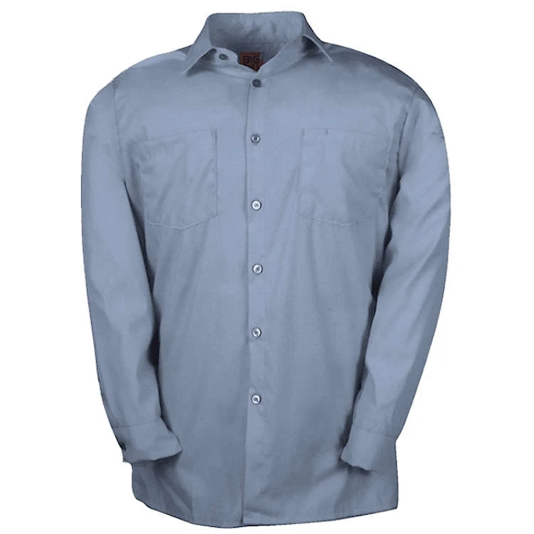 Big Bill Lightweight Poplin Long-Sleeve Industrial Work Shirt 3 Big Bill Lightweight Poplin Long-Sleeve Industrial Work Shirt