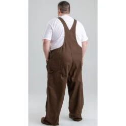 Berne Unlined Washed Zip To Knee Duck Bib Overall -All Seasons Uniforms Shop BEB1068@2