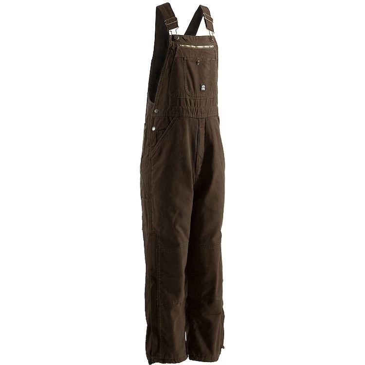Berne Traditional Washed Insulated Bib Overall Quilt Lined Zip To Knee 4 Berne Traditional Washed Insulated Bib Overall Quilt Lined Zip To Knee - Image 2