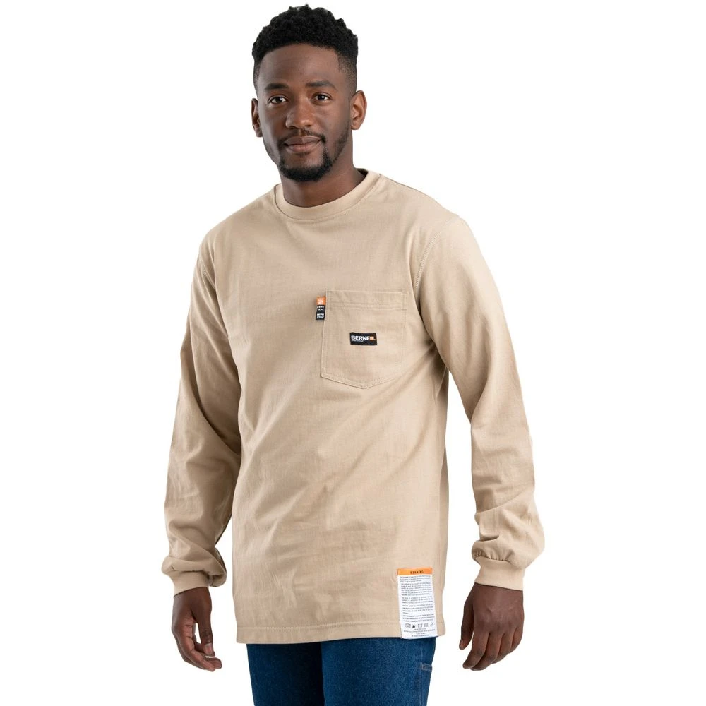 Berne BERNE Flame Resistant Long Sleeve T-Shirt 4 Berne BERNE Flame Resistant Long Sleeve T-Shirt - Image 2