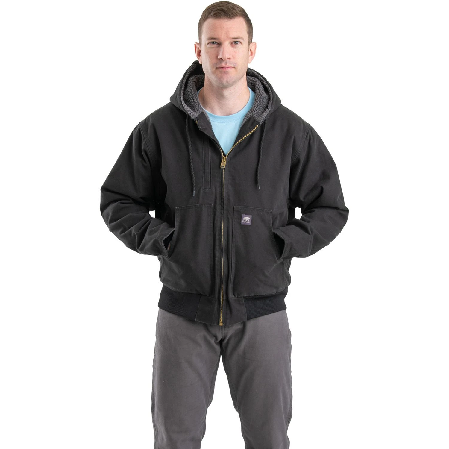 Berne Flex180 Washed Hooded Jacket 3 Berne Flex180 Washed Hooded Jacket