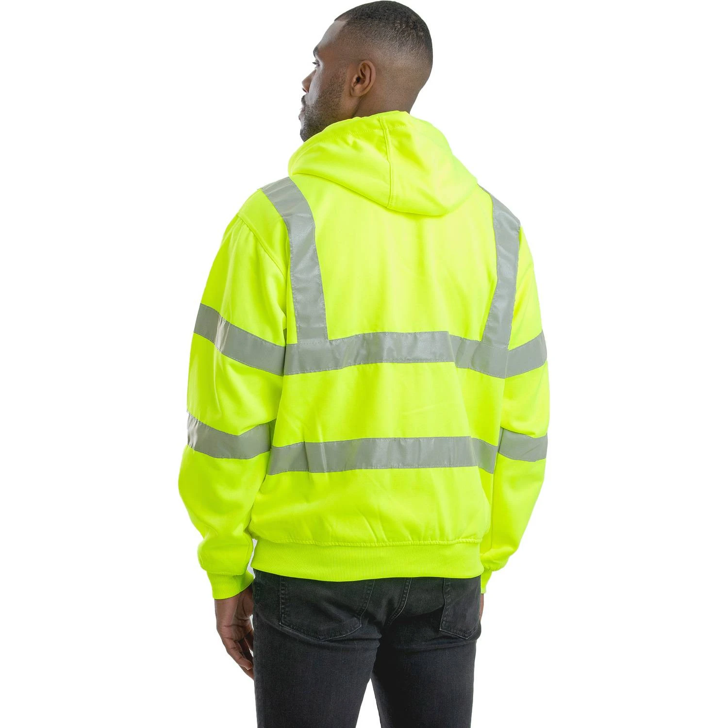 Berne Hi-Visibility Thermal Lined Hooded Sweatshirt-Class 3 5 Berne Hi-Visibility Thermal Lined Hooded Sweatshirt-Class 3 - Image 3