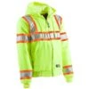 Berne Hi-Vis Type R Class 3 Hooded Active Jacket -All Seasons Uniforms Shop BEHVJ571