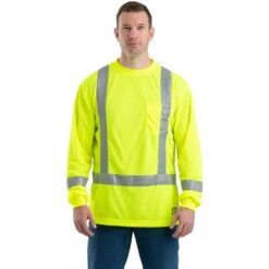 Berne Hi-Vis Type R Class 3 Performance Long Sleeve Tee