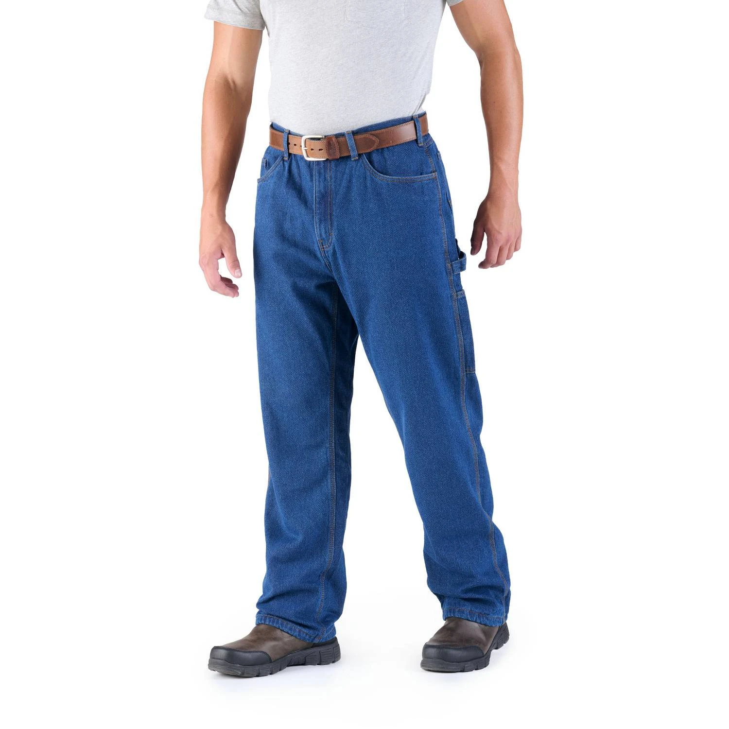 Berne Original Denim Flannel Lined Dungaree 3 Berne Original Denim Flannel Lined Dungaree