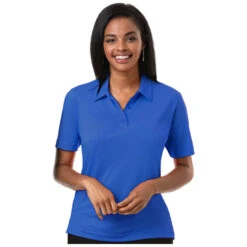 Blue Generation Ladies' Short Sleeve Nailhead Polo