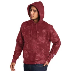 Champion ® Reverse Weave ® Scrunch-Dye Tie-Dye Hooded Sweatshirt -All Seasons Uniforms Shop CHTDS101@4