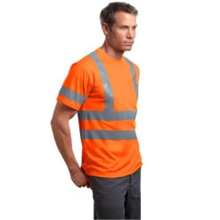 CornerStone® ANSI 107 Class 3 Short Sleeve Snag-Resistant Reflective T-Shirt -All Seasons Uniforms Shop CSCS408@4