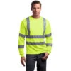CornerStone® ANSI 107 Class 3 Long Sleeve Snag-Resistant Reflective T-Shirt