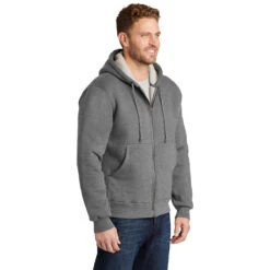 CornerStone® Heavyweight Sherpa-Lined Hooded Fleece Jacket -All Seasons Uniforms Shop CSCS625@4
