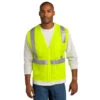 Custom CornerStone® ANSI 107 Class 2 Mesh Zippered Vest -All Seasons Uniforms Shop CSCSV102