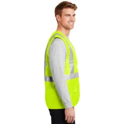CornerStone® ANSI 107 Class 2 Mesh Back Safety Vest 10 CornerStone® ANSI 107 Class 2 Mesh Back Safety Vest -All Seasons Uniforms Shop CSCSV405@3