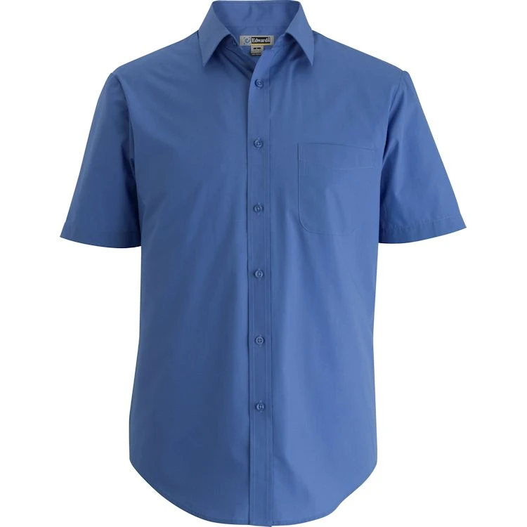 Edwards Men's Essential Broadcloth Shirt - Short Sleeve 3 Edwards Men's Essential Broadcloth Shirt - Short Sleeve