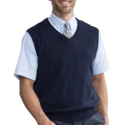 Edwards Unisex V-Neck Acrylic Interlock Sweater Vest 7 Edwards Unisex V-Neck Acrylic Interlock Sweater Vest -All Seasons Uniforms Shop ED4065@2 1