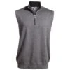 CLEARANCE Edwards Quarter-Zip Fine Gauge Vest With Contrasting Collar 1 CLEARANCE Edwards Quarter-Zip Fine Gauge Vest With Contrasting Collar -All Seasons Uniforms Shop ED4074