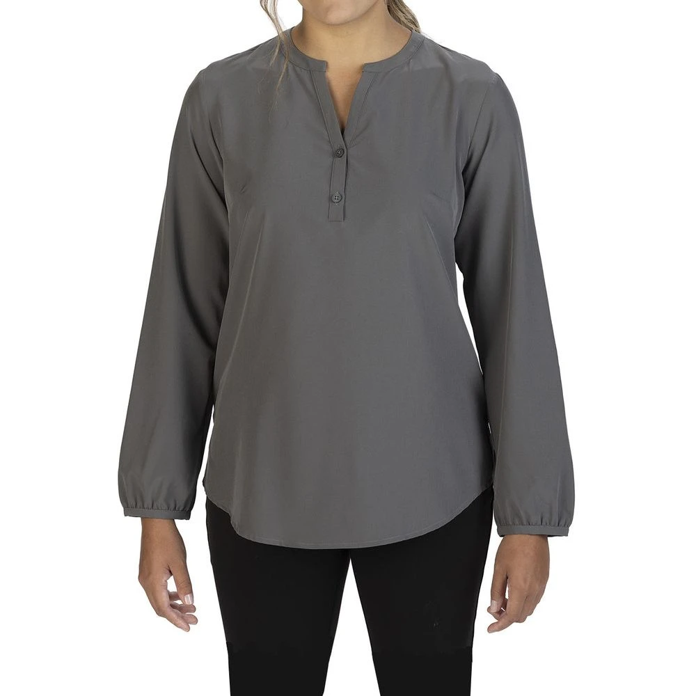 Edwards Ladies' Open V-Neck Long Sleeve Blouse 3 Edwards Ladies' Open V-Neck Long Sleeve Blouse