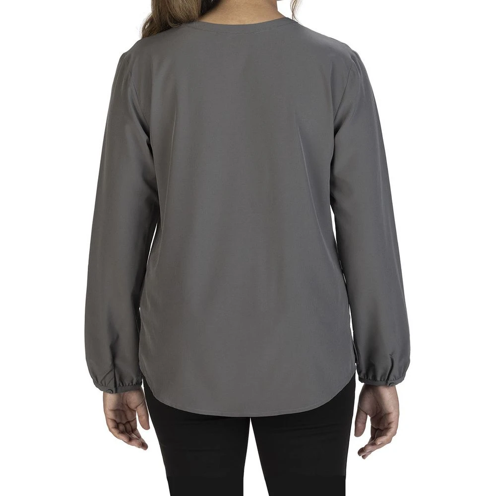 Edwards Ladies' Open V-Neck Long Sleeve Blouse 5 Edwards Ladies' Open V-Neck Long Sleeve Blouse - Image 3