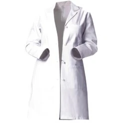 Fashion Seal Ladies' Heavyweight Twill 39" Lab Coat - 3 Pocket / Knot Button / 2-Pc Back Belt / Modern Fit