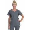 Fashion Seal Women's Notch Neck Flex Tunic - Simply Soft 1 Fashion Seal Women's Notch Neck Flex Tunic - Simply Soft -All Seasons Uniforms Shop FS6945