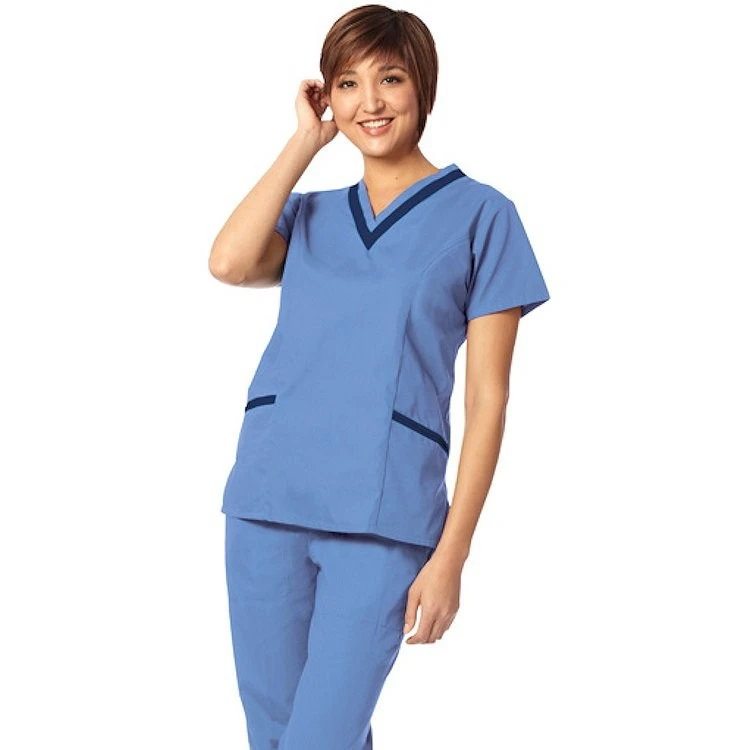 Fashion Seal Ladies' Double V-Neck Tunic - Fashion Poplin 3 Fashion Seal Ladies' Double V-Neck Tunic - Fashion Poplin