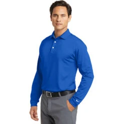 Nike Long Sleeve Dri-FIT Stretch Tech Polo -All Seasons Uniforms Shop NK466364@4