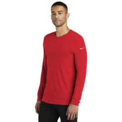 Nike Dri-FIT Cotton/Poly Long Sleeve Tee -All Seasons Uniforms Shop NKBQ5230@4