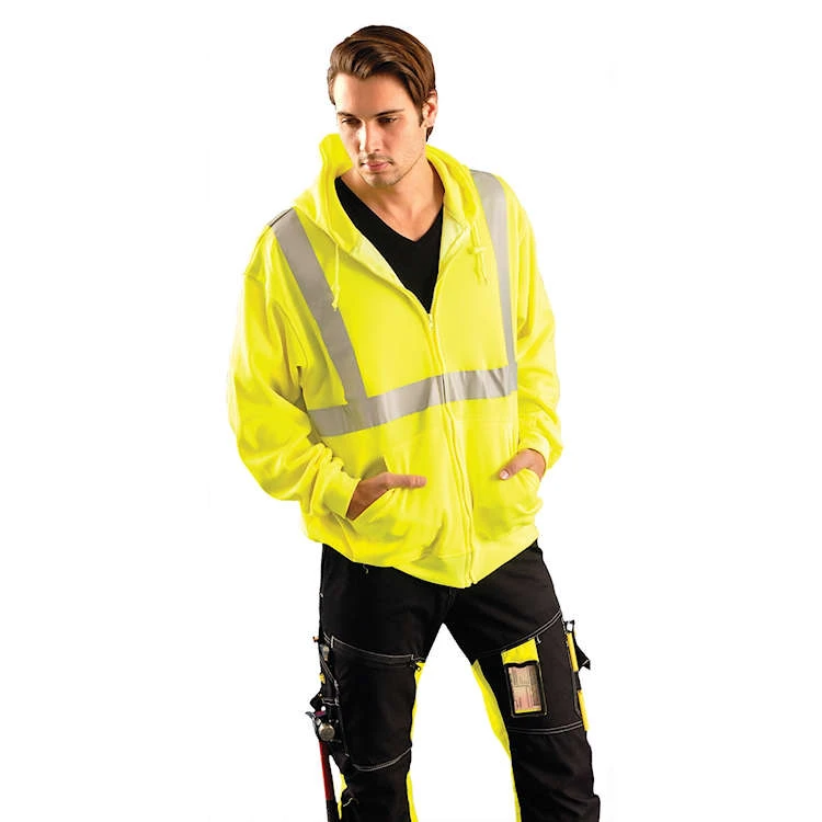 OccuNomix 6 Oz. Lightweight Hoodie With Zipper - Class 2 3 OccuNomix 6 Oz. Lightweight Hoodie With Zipper - Class 2