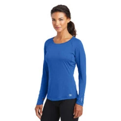 OGIO® ENDURANCE Ladies' Long Sleeve Pulse Crew Tee -All Seasons Uniforms Shop OGLOE321@3 1