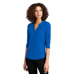 OGIO® Ladies' 3/4 Sleeve Jewel Henley 10 OGIO® Ladies' 3/4 Sleeve Jewel Henley -All Seasons Uniforms Shop OGLOG104@3