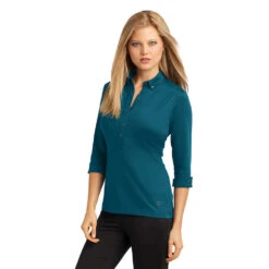 OGIO® Ladies' 3/4 Sleeve Gauge Polo 10 OGIO® Ladies' 3/4 Sleeve Gauge Polo -All Seasons Uniforms Shop OGLOG122@3 1