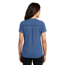 OGIO® Ladies' Short Sleeve Tread Henley -All Seasons Uniforms Shop OGLOG136@1 1