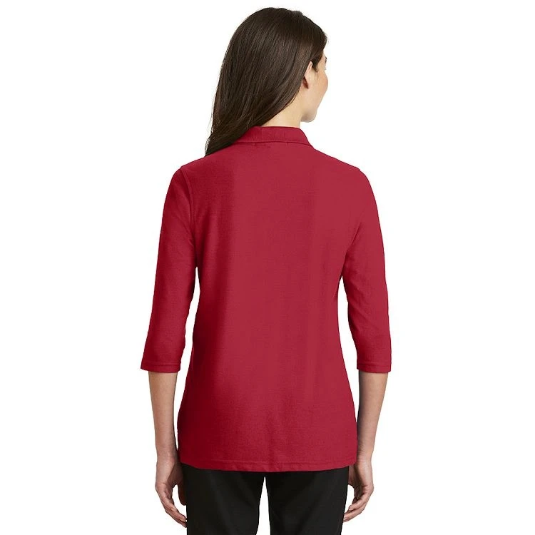 Port Authority® Ladies Silk Touch 3/4-Sleeve Polo 4 Port Authority® Ladies Silk Touch 3/4-Sleeve Polo - Image 2
