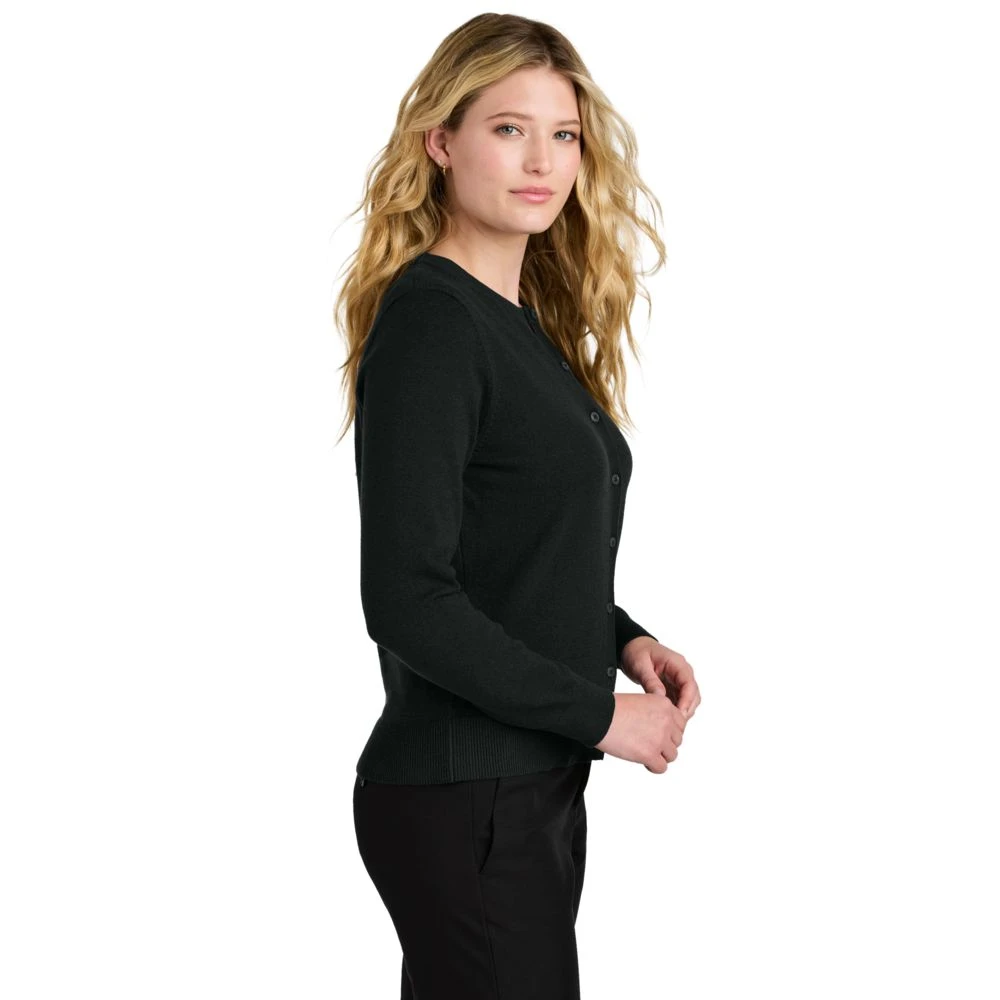 Port Authority Women's Easy Care Crewneck Cardigan Sweater 4 Port Authority Women's Easy Care Crewneck Cardigan Sweater - Image 2