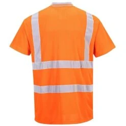 Custom Portwest Hi-Vis Short Sleeve Polo Shirt 5 Custom Portwest Hi-Vis Short Sleeve Polo Shirt -All Seasons Uniforms Shop PWRT22@1