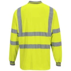 Portwest Hi-Vis Long Sleeve Polo Shirt -All Seasons Uniforms Shop PWS277@1