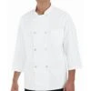 Chef Designs Eight Pearl Button 3/4 Sleeve Chef Coat