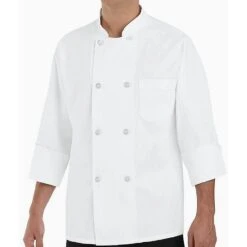 Chef Designs Eight Pearl Button Chef Coat