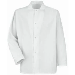 Red Kap Gripper Front Short Butcher Coat - No Pocket