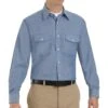 Red Kap Men's Deluxe Western Style Long Sleeve Shirt -All Seasons Uniforms Shop RCSC14