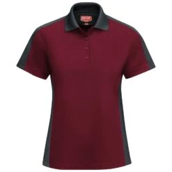 Red Kap Women's Short Sleeve Performance Knit Two-Tone Polo