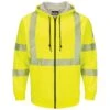 Bulwark Hi-Visibility Zip-Front Hooded Fleece Sweatshirt With Waffle Lining HRC3 1 Bulwark Hi-Visibility Zip-Front Hooded Fleece Sweatshirt With Waffle Lining HRC3 -All Seasons Uniforms Shop RCSMZ4