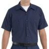 Red Kap Men's Durastripe Short Sleeve Work Shirt 1 Red Kap Men's Durastripe Short Sleeve Work Shirt -All Seasons Uniforms Shop RCSP24D 1
