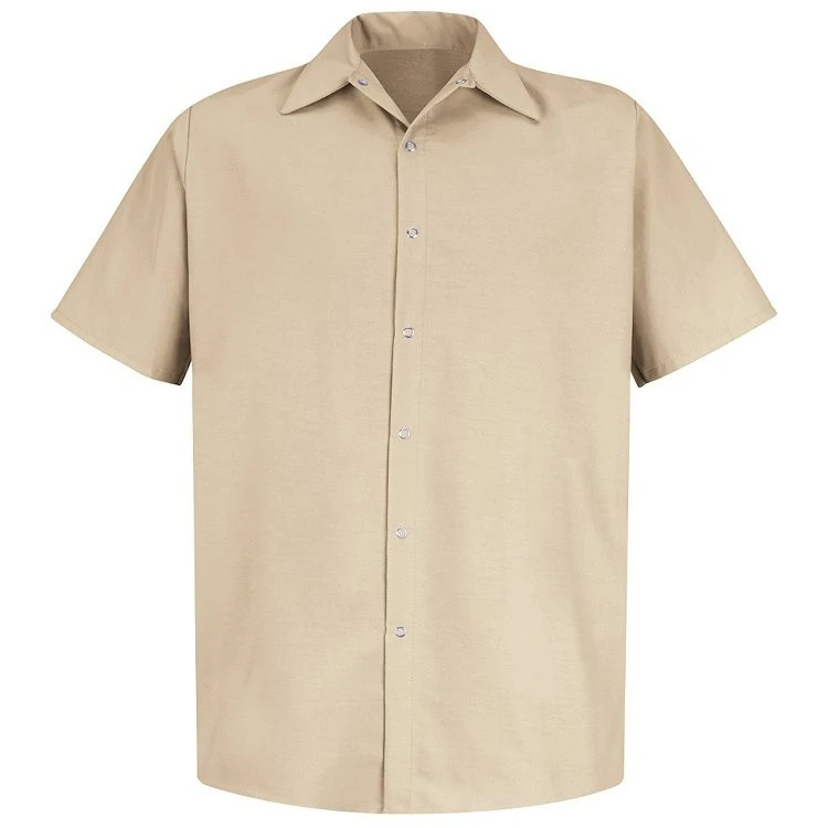 Red Kap Men's Specialized Pocketless Short Sleeve Work Shirt 3 Red Kap Men's Specialized Pocketless Short Sleeve Work Shirt