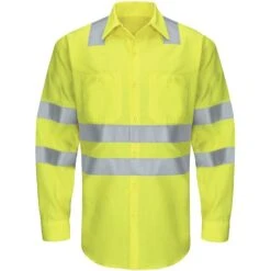 Custom Red Kap Hi-Visibility Class 3 Level 2 Long Sleeve RipstopWork Shirt
