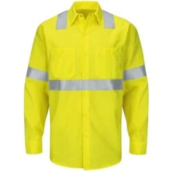Custom Red Kap Hi-Visibility Class 2 Level 2 Long Sleeve RipstopWork Shirt