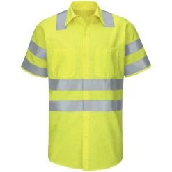 Custom Red Kap Hi-Visibility Class 3 Level 2 Short Sleeve RipstopWork Shirt