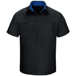 Red Kap Men's Short Sleeve Performance Plus Shop Shirt With OILBLOK Technology