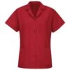 Red Kap Women's Short Sleeve Button Front Loose Fit Smock