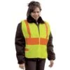 Snap 'n' Wear Safety Vest With Adjustable Velcro Tabs At Sides 1 Snap 'n' Wear Safety Vest With Adjustable Velcro Tabs At Sides -All Seasons Uniforms Shop SNISV132 1